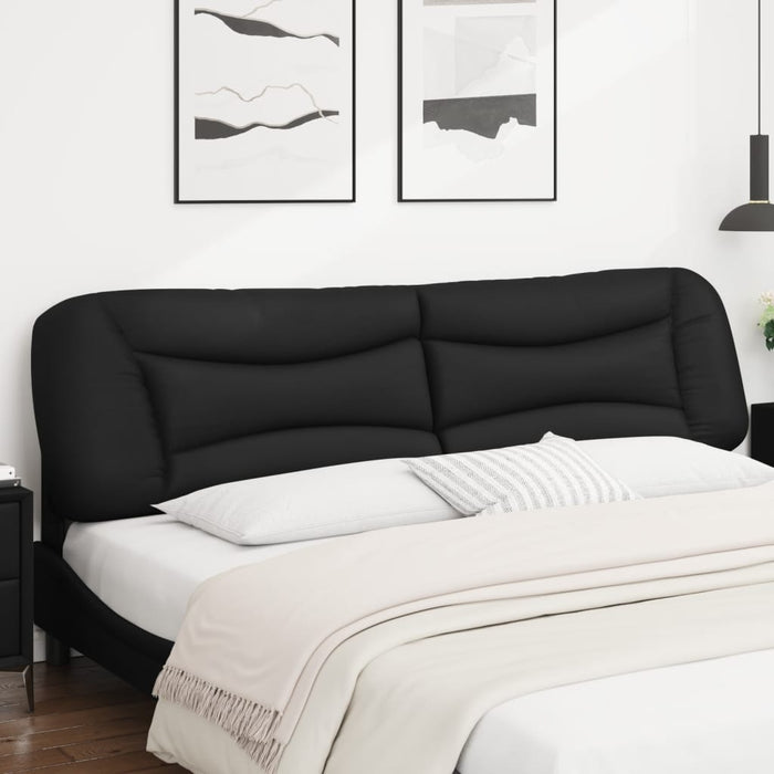 Pernă pentru tăblie pat, Hvar, negru, 200 cm, piele artificială WALTI