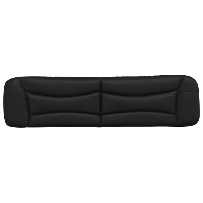 Pernă pentru tăblie pat, Hvar, negru, 200 cm, piele artificială WALTI