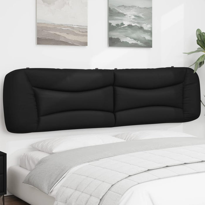Pernă pentru tăblie pat, Hvar, negru, 200 cm, piele artificială WALTI