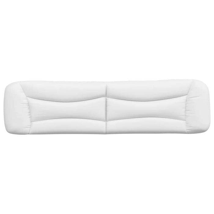 Pernă pentru tăblie pat, Hvar, alb, 200 cm, piele artificială WALTI
