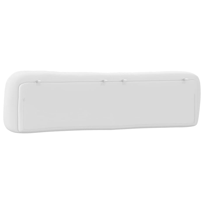 Pernă pentru tăblie pat, Hvar, alb, 200 cm, piele artificială WALTI