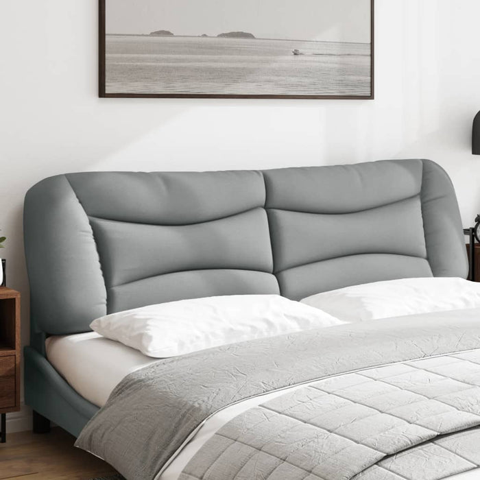 Pernă tăblie de pat, gri deschis, 193 cm, material textil - WALTI WALTI