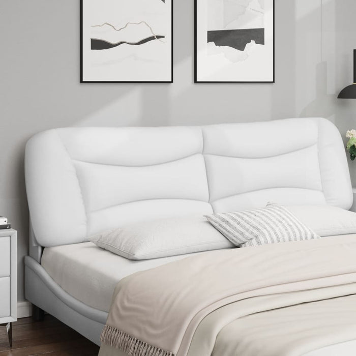 Pernă pentru tăblie pat, Hvar, alb, 193 cm, piele artificială WALTI