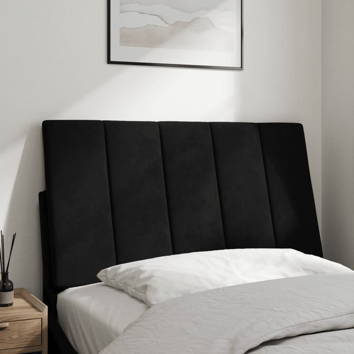 Pernă tăblie de pat, negru, 80 cm, catifea - WALTI WALTI