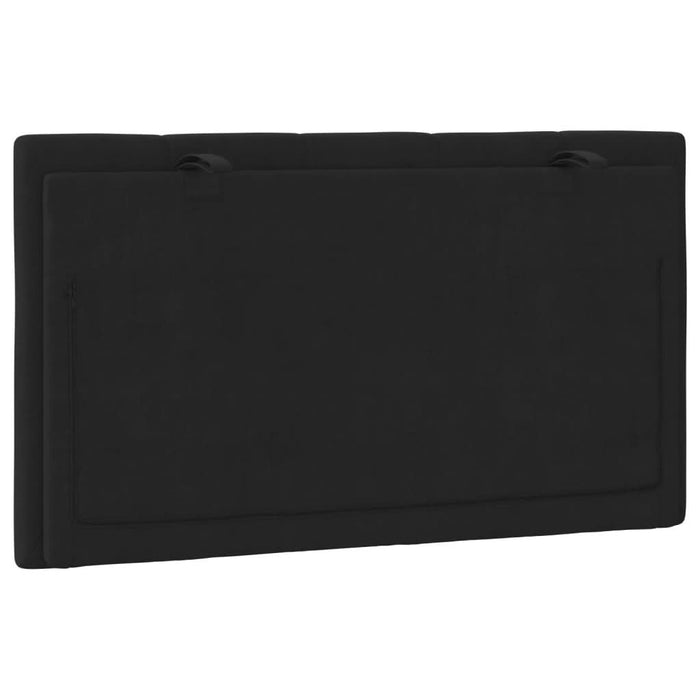Pernă tăblie de pat, negru, 80 cm, catifea - WALTI WALTI