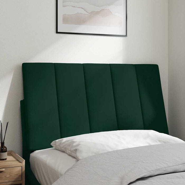 Pernă tăblie de pat, Hanko, verde, 80 cm, catifea WALTI
