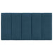 Pernă tăblie de pat, Hanko, albastru, 80 cm, catifea - WALTI WALTI