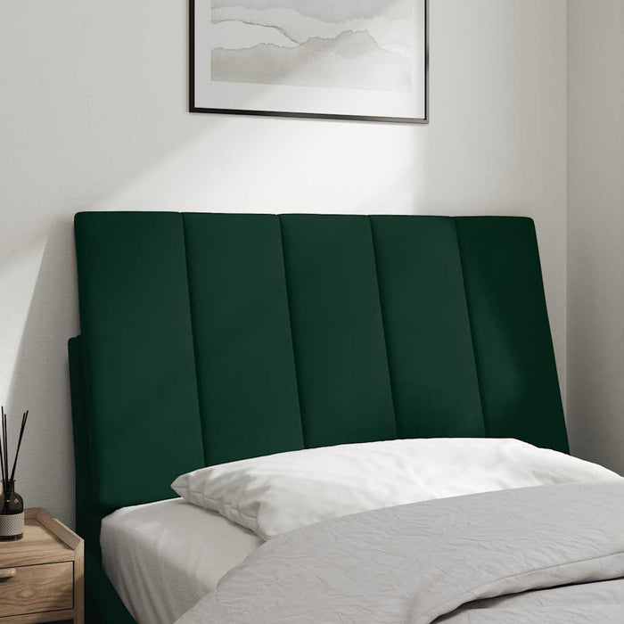 Pernă tăblie de pat, Hanko, verde, 90 cm, catifea WALTI