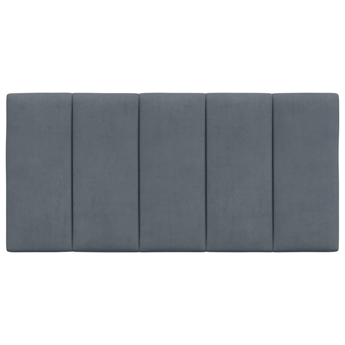 Pernă tăblie de pat, Hanko, gri închis, 100 cm, catifea WALTI