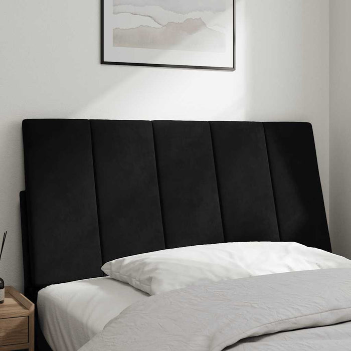 Pernă tăblie de pat, Hanko, negru, 100 cm, catifea WALTI