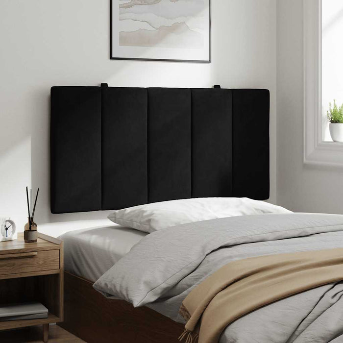 Pernă tăblie de pat, Hanko, negru, 100 cm, catifea WALTI