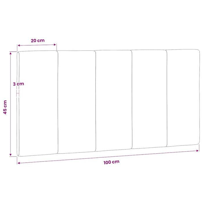 Pernă tăblie de pat, Hanko, negru, 100 cm, catifea WALTI