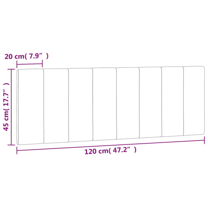 Pernă tăblie de pat, Hanko, gri deschis, 120 cm, catifea WALTI