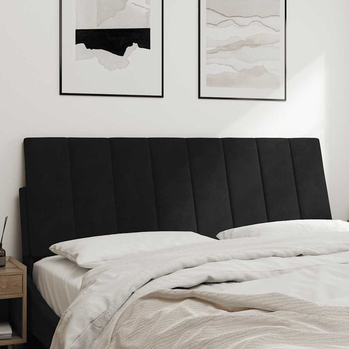 Pernă tăblie de pat, Hanko, negru, 120 cm, catifea WALTI
