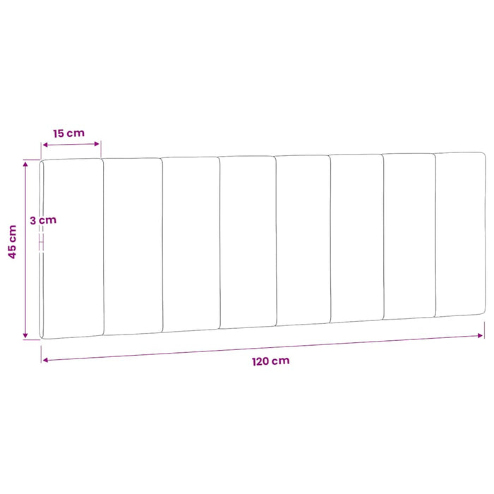 Pernă tăblie de pat, Hanko, negru, 120 cm, catifea WALTI