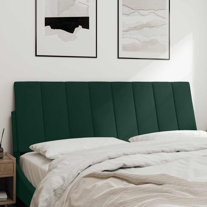 Pernă tăblie de pat, Hanko, verde, 120 cm, catifea WALTI