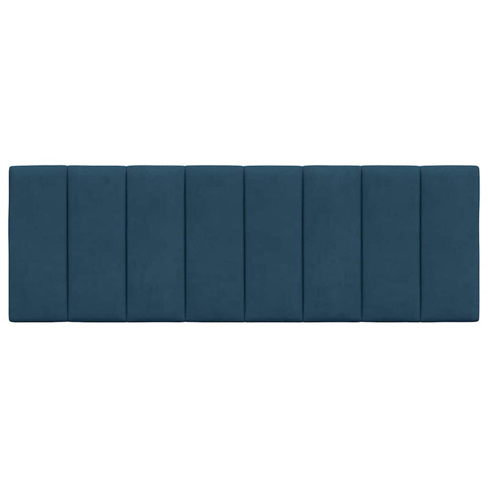 Pernă tăblie de pat, Hanko, albastru, 120 cm, catifea - WALTI WALTI