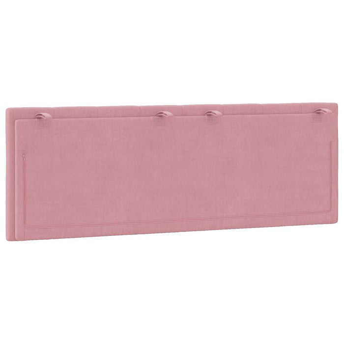 Pernă tăblie de pat, Hanko, roz, 120 cm, catifea WALTI