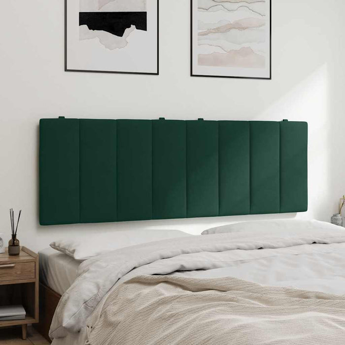 Pernă tăblie de pat, Hanko, verde, 140 cm, catifea WALTI