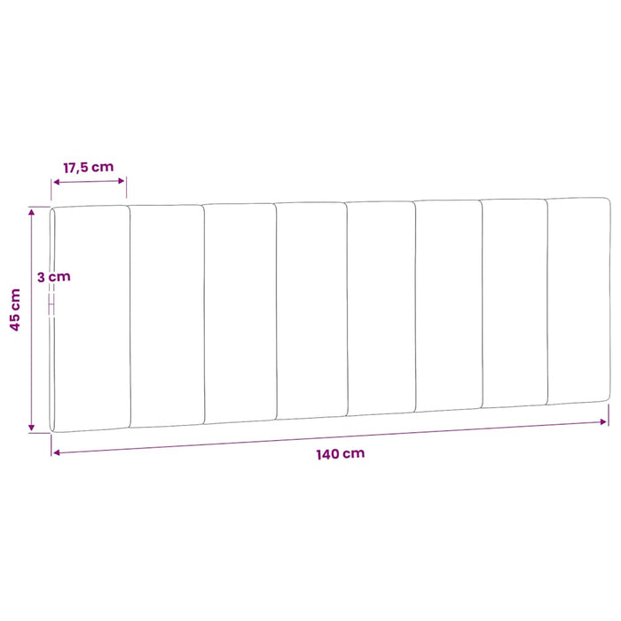 Pernă tăblie de pat, Hanko, albastru, 140 cm, catifea WALTI