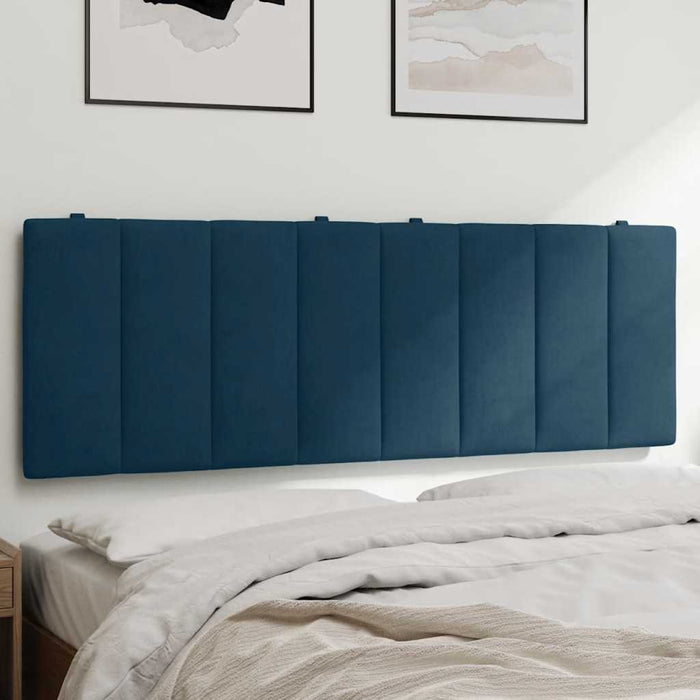 Pernă tăblie de pat, Hanko, albastru, 140 cm, catifea WALTI