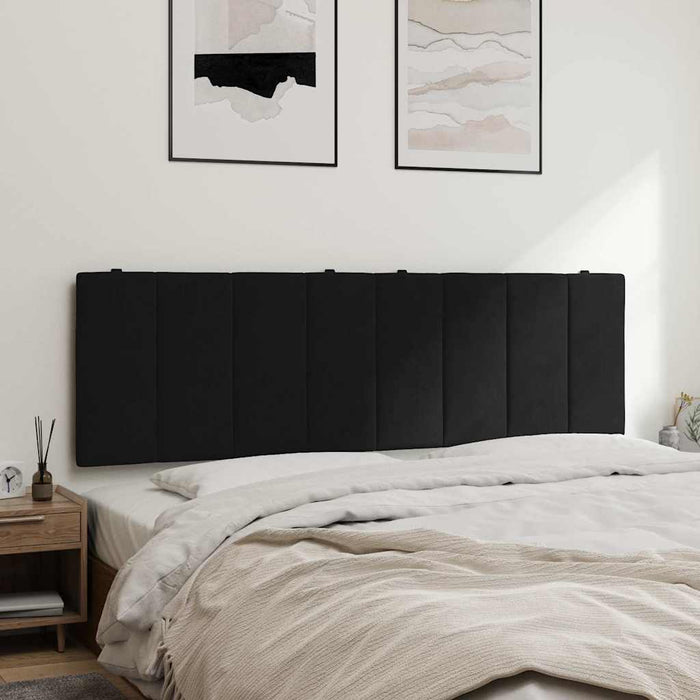 Pernă tăblie de pat, Hanko, negru, 160 cm, catifea WALTI