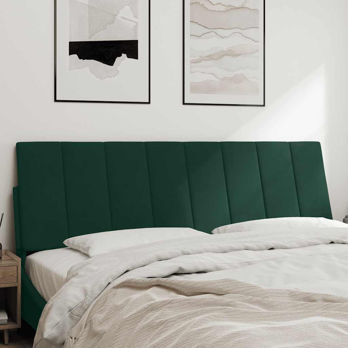 Pernă tăblie de pat, Hanko, verde, 160 cm, catifea WALTI