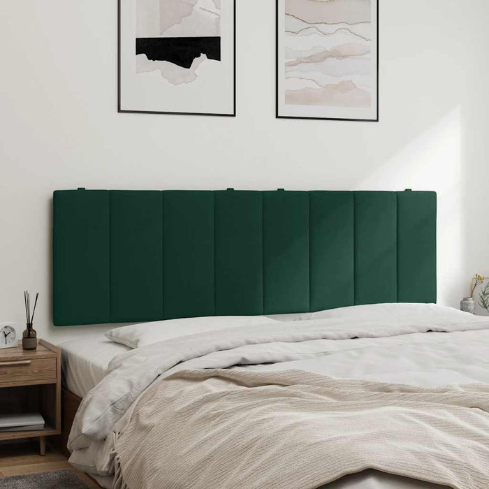Pernă tăblie de pat, Hanko, verde, 160 cm, catifea WALTI