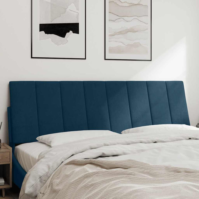 Pernă tăblie de pat, Hanko, albastru, 160 cm, catifea WALTI