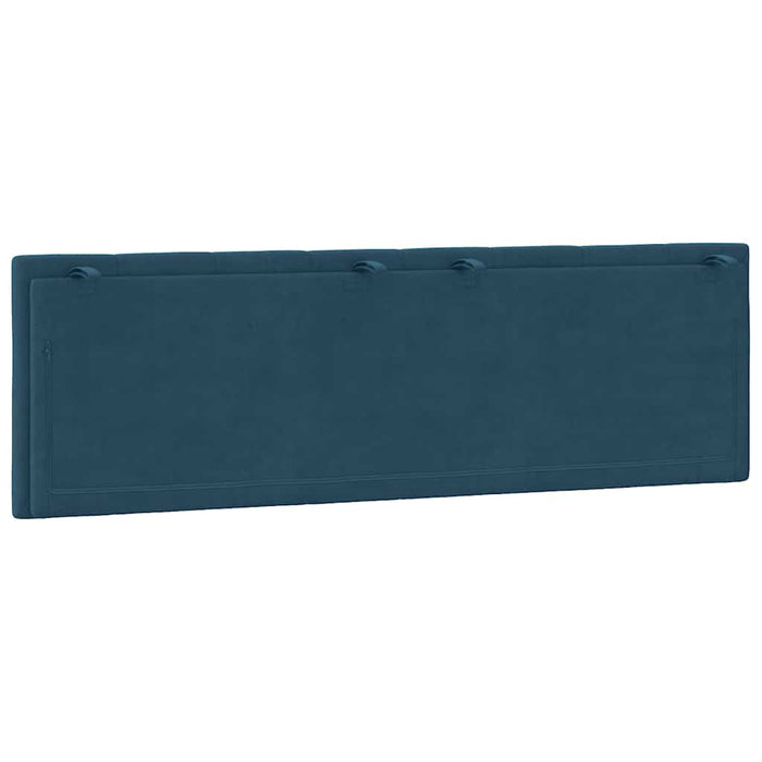 Pernă tăblie de pat, Hanko, albastru, 160 cm, catifea WALTI