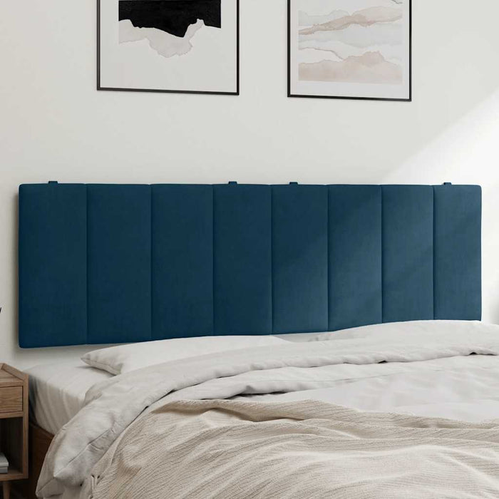Pernă tăblie de pat, Hanko, albastru, 160 cm, catifea WALTI