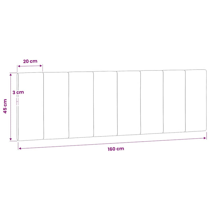 Pernă tăblie de pat, Hanko, roz, 160 cm, catifea WALTI