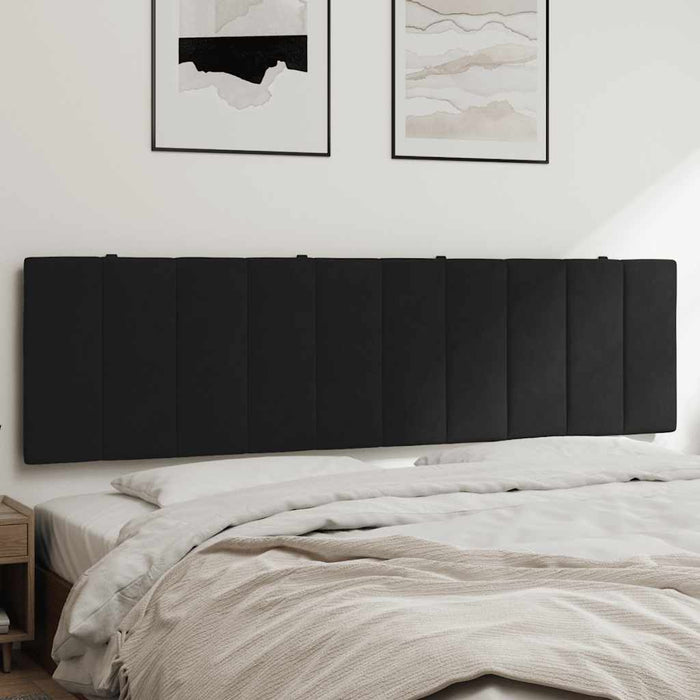 Pernă tăblie de pat, Hanko, negru, 180 cm, catifea WALTI
