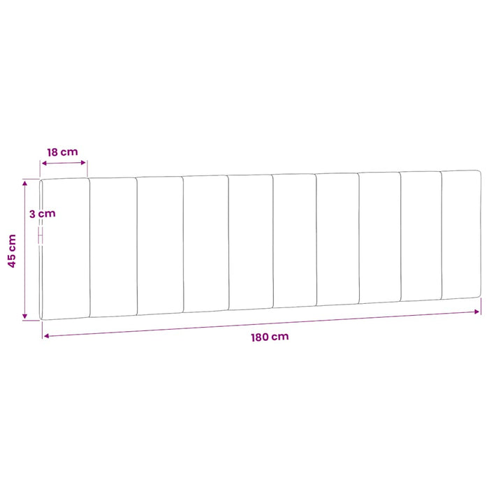 Pernă tăblie de pat, Hanko, albastru, 180 cm, catifea WALTI