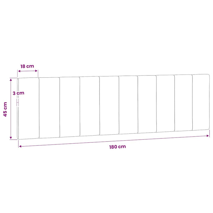 Pernă tăblie de pat, Hanko, roz, 180 cm, catifea WALTI