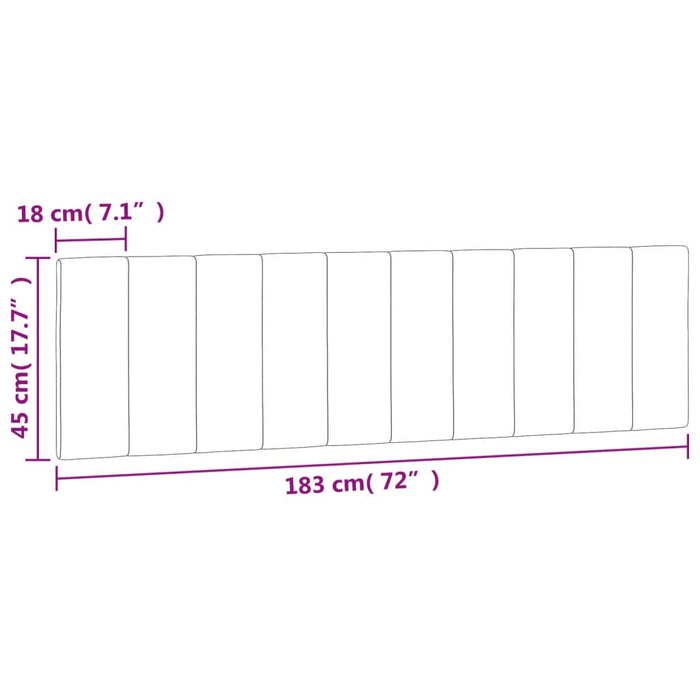 Pernă tăblie de pat, Hanko, gri deschis, 183 cm, catifea WALTI