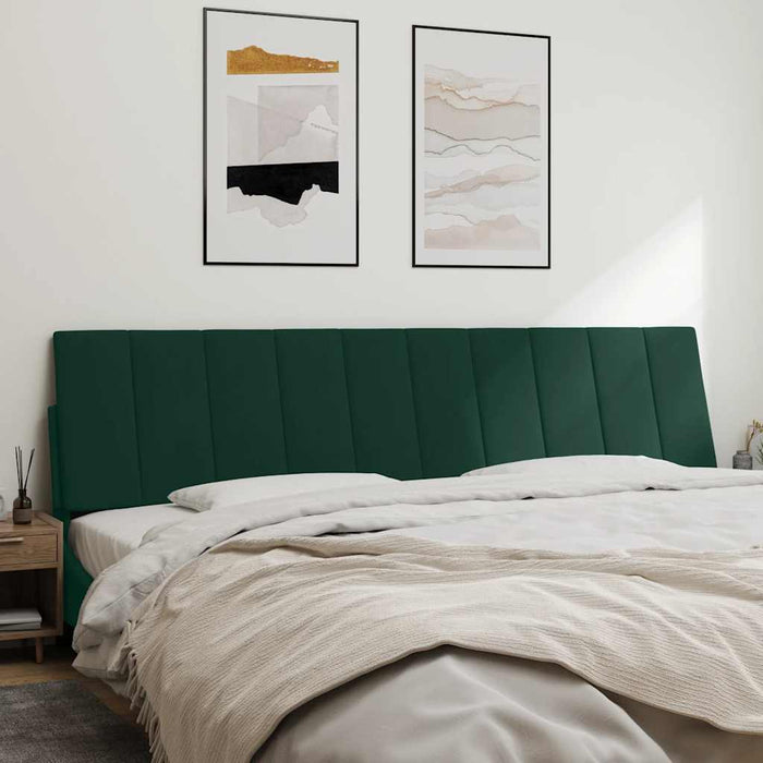 Pernă tăblie de pat, Hanko, verde, 200 cm, catifea - WALTI WALTI