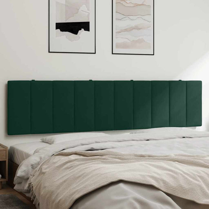 Pernă tăblie de pat, Hanko, verde, 200 cm, catifea - WALTI WALTI