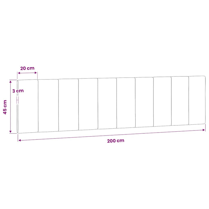 Pernă tăblie de pat, Hanko, verde, 200 cm, catifea - WALTI WALTI
