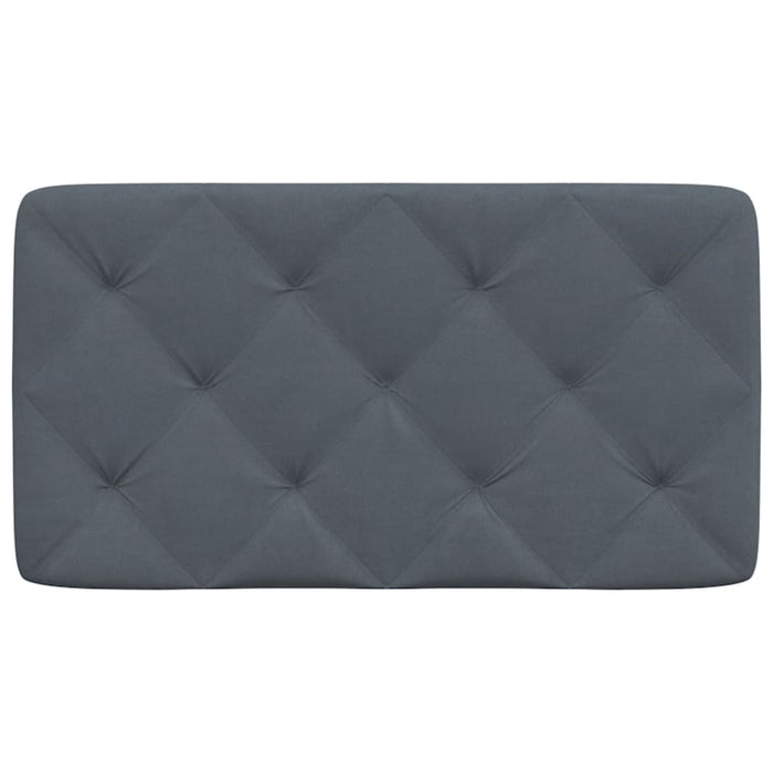 Pernă tăblie de pat, gri închis, 80 cm, catifea - WALTI WALTI