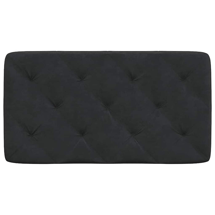 Pernă tăblie de pat, negru, 80 cm, catifea - WALTI WALTI