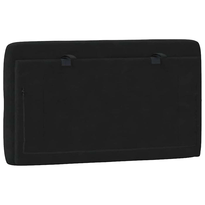 Pernă tăblie de pat, negru, 80 cm, catifea - WALTI WALTI