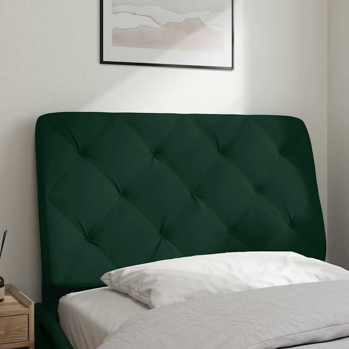 Pernă tăblie de pat, verde, 80 cm, catifea - WALTI WALTI