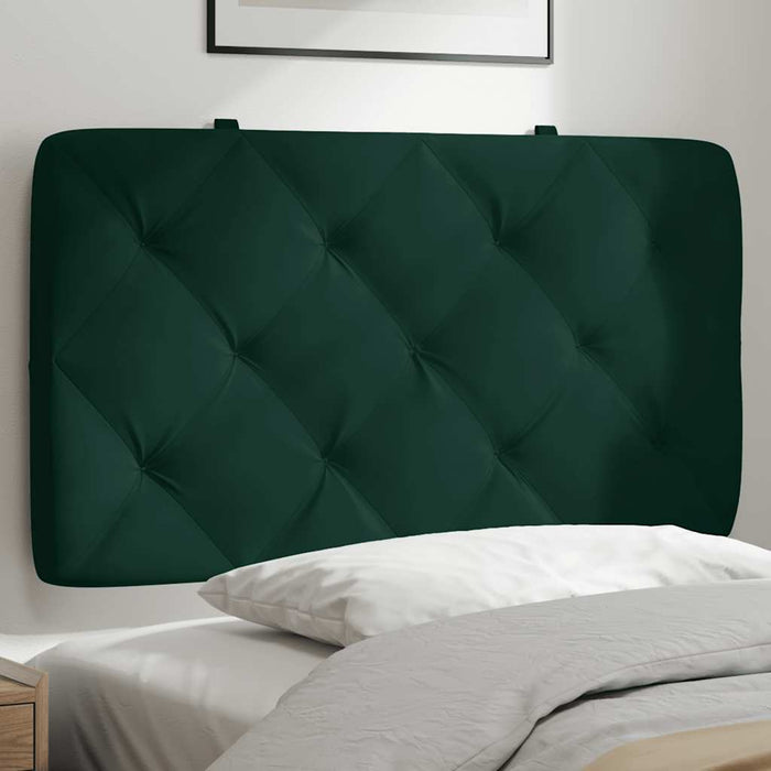 Pernă tăblie de pat, verde, 80 cm, catifea - WALTI WALTI