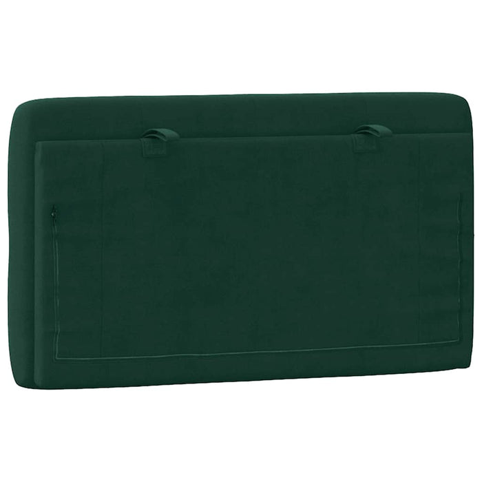 Pernă tăblie de pat, verde, 80 cm, catifea - WALTI WALTI