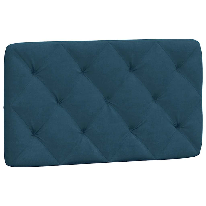 Pernă tăblie de pat, albastru, 80 cm, catifea - WALTI WALTI