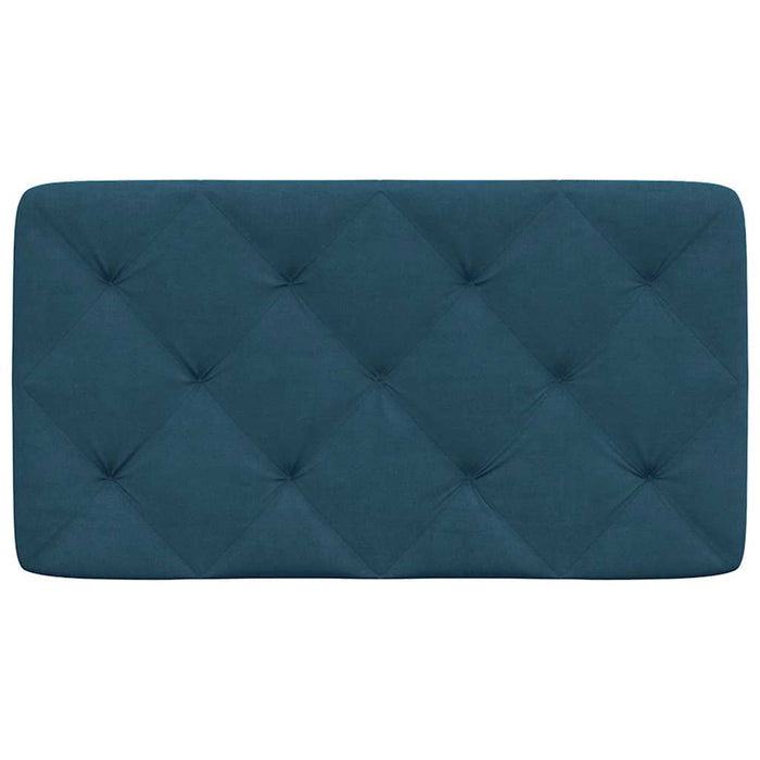 Pernă tăblie de pat, albastru, 80 cm, catifea - WALTI WALTI