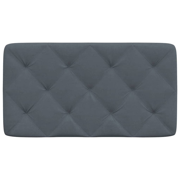 Pernă tăblie de pat, gri închis, 90 cm, catifea - WALTI WALTI