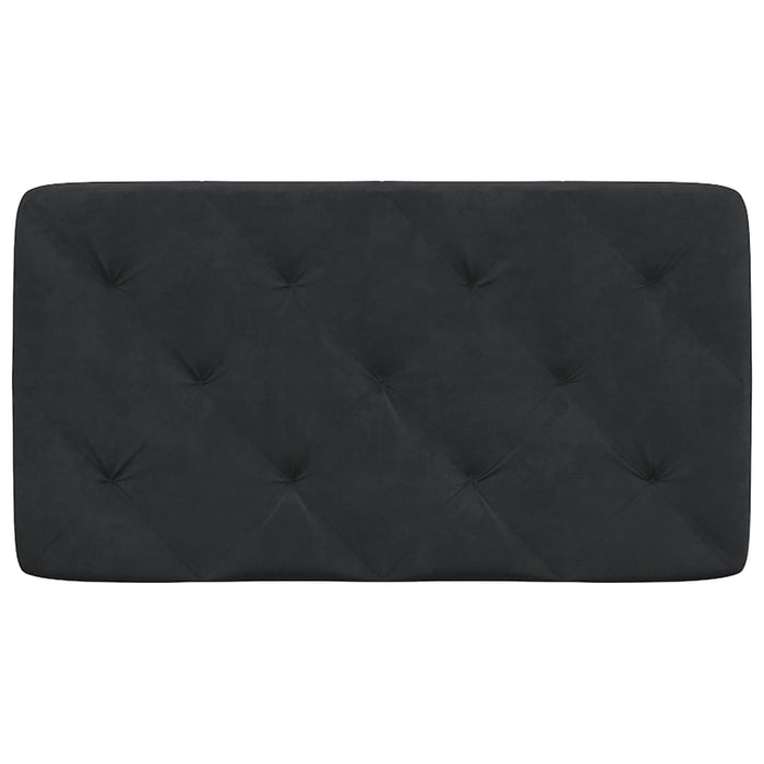 Pernă tăblie de pat, negru, 90 cm, catifea - WALTI WALTI