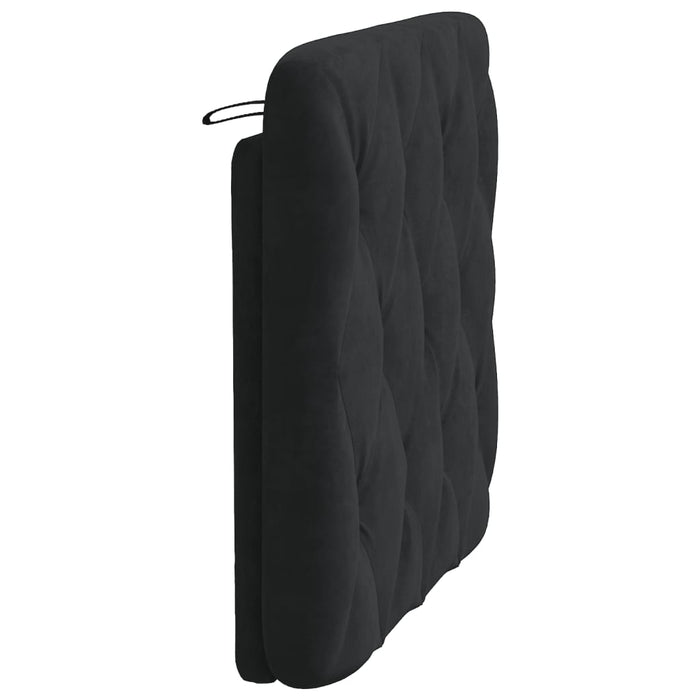 Pernă tăblie de pat, negru, 90 cm, catifea - WALTI WALTI